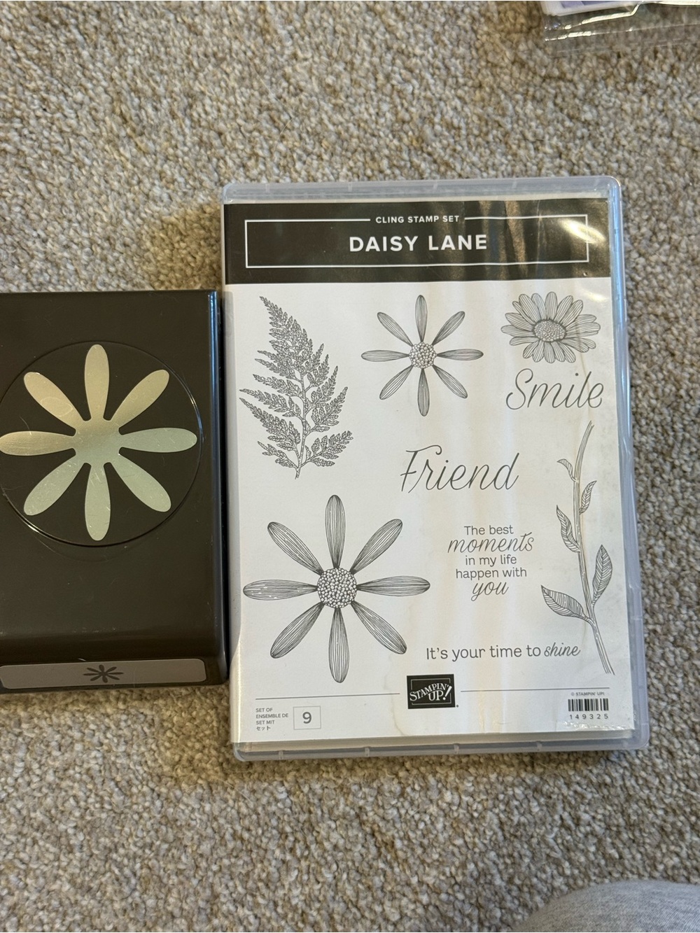 Stampin' Up! Daisy Lane Cling Stamp Set in Black & White